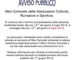 Albo Comunale delle Associazioni culturali, ricreative e sportive